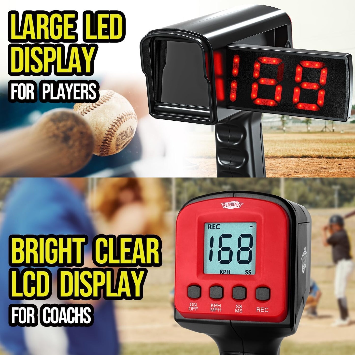 Baseball Radar Gun - Speed Sensors Baseball Speed Training Equipment...