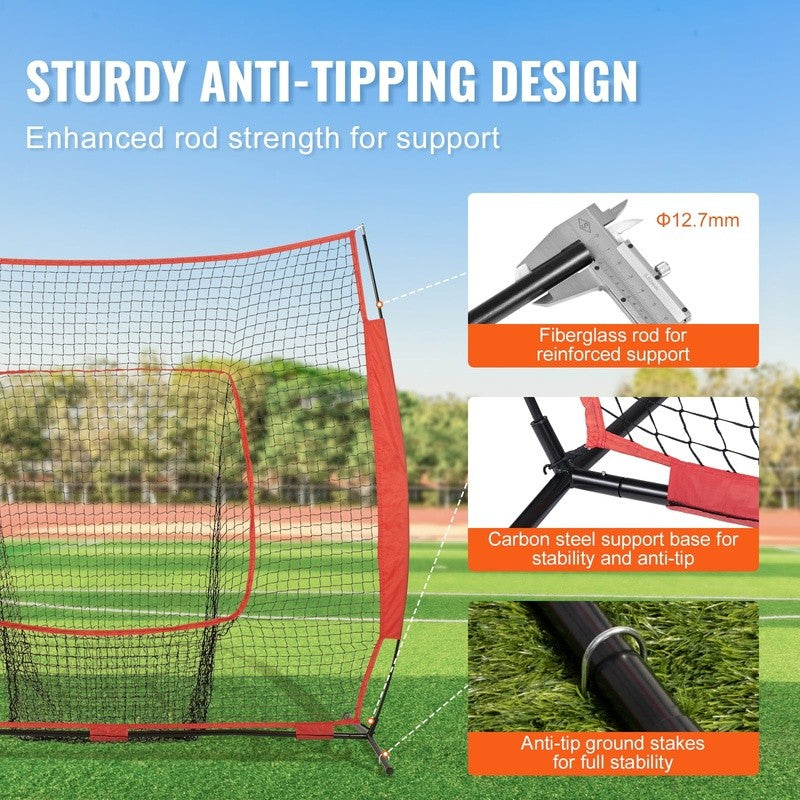 Baseball Softball Practice Net Training Equipment Hitting Pitching Catching New