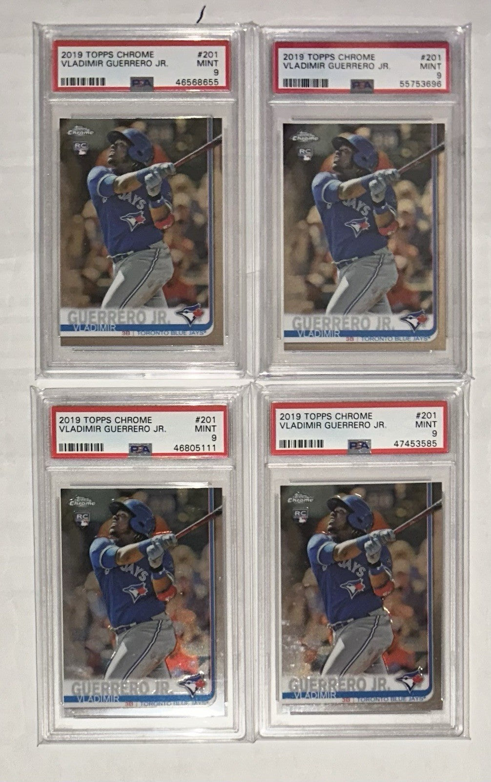 2019 Topps Chrome Vladimir Guerrero #201 RC PSA 9