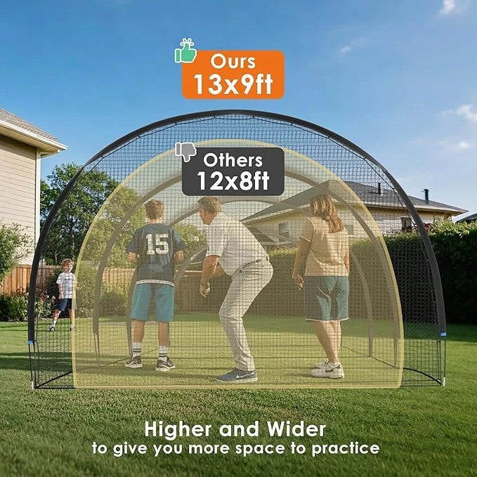 Baseball Batting Cages for Backyard, Baseball Training Equipment Netting 30FT.