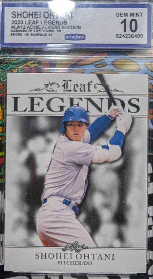 2023 Leaf Legends Shohei Ohtani #LA12 Gem Mint 10 Graded