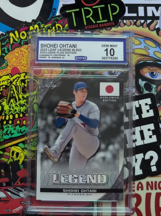 Graded 10 GEM MINT Shohei Ohtani 2023 Leaf Legends