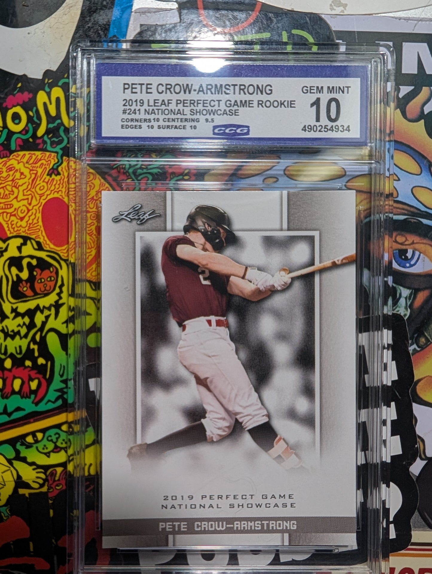 2019 Leaf Perfect Game Rookie Pete Crow-Armstrong #241 Gem Mint 10