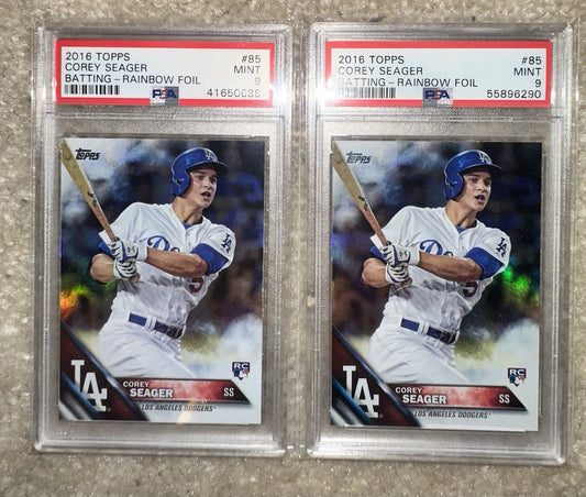 2016 Topps RAINBOW FOIL Corey Seager RC #85 PSA 9