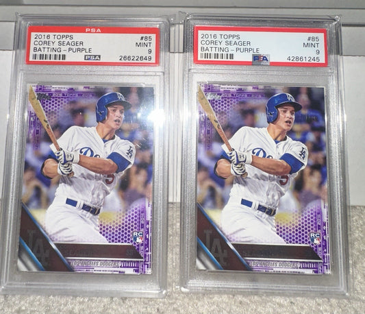 2016 Topps PURPLE TOYS R US Corey Seager RC #85 PSA 9 POP 21