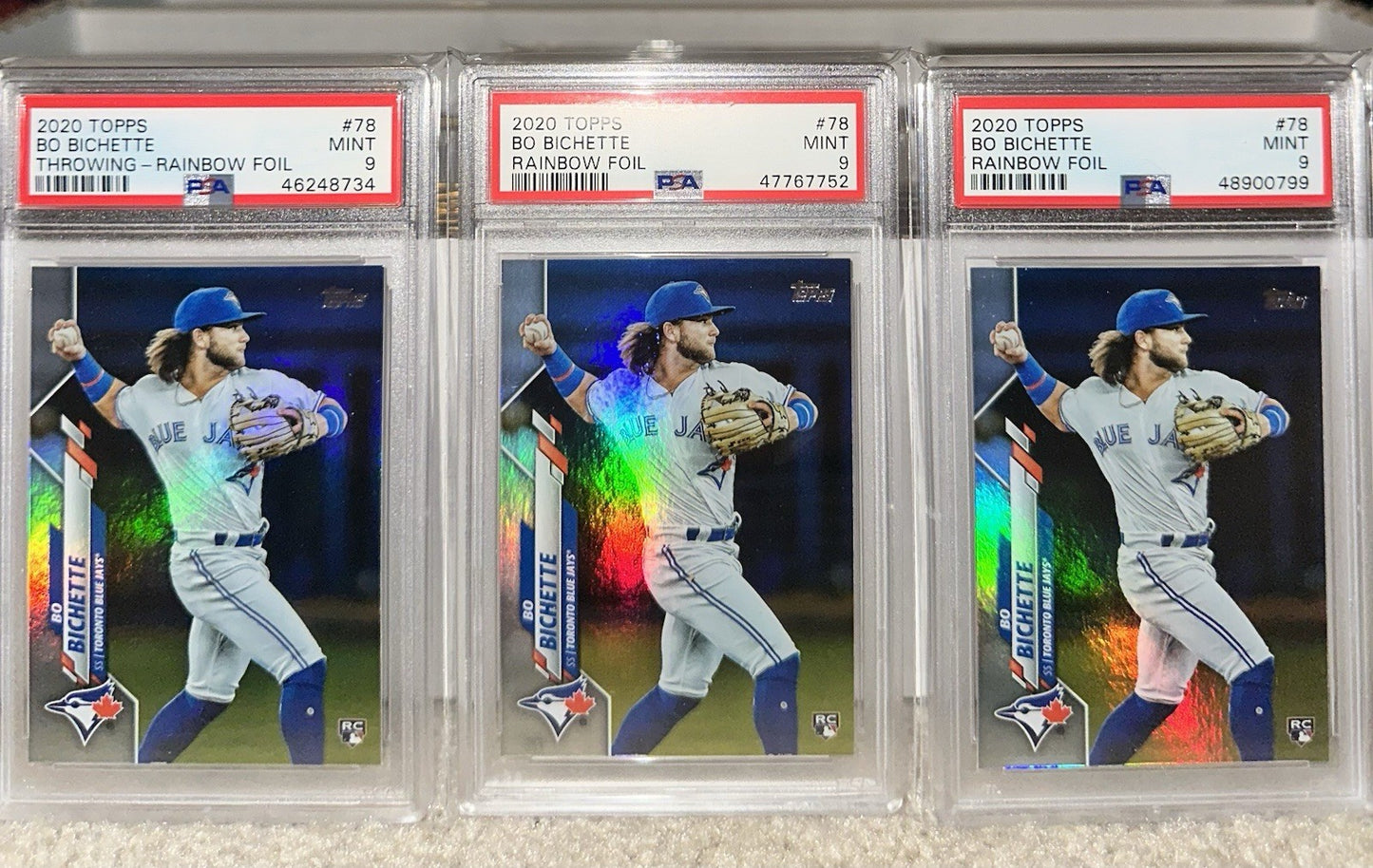 2020 Topps RAINBOW FOIL Bo Bichette RC #78