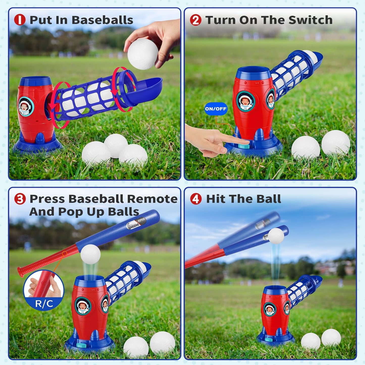 T Ball Sets for Kids 5-8,Tee Ball Set with Plastic Baseball Bat,Toddler Game ...