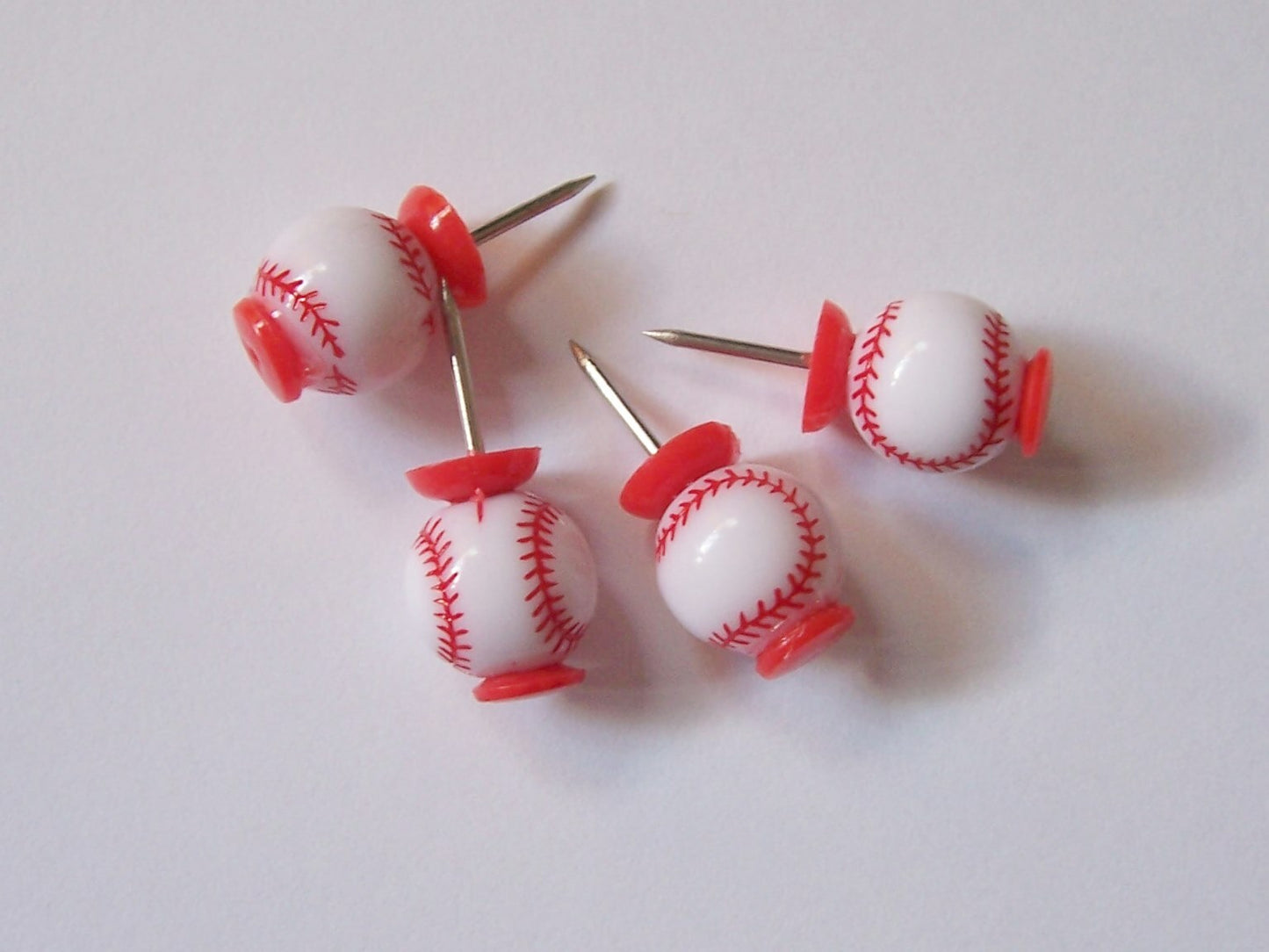 Set of 4 Sport Ball Decorative Push Pin/Thumbtack 5 Styles including mix
