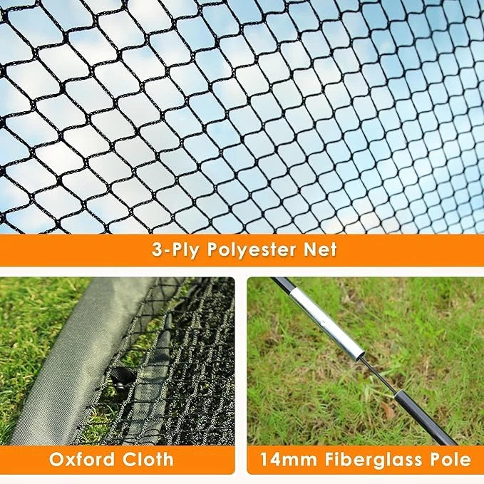 Baseball Batting Cages for Backyard, Baseball Training Equipment Netting 30FT.