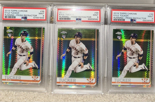 2019 Topps Chrome PRISM REFRACTOR Kyle Tucker RC #39 PSA 9