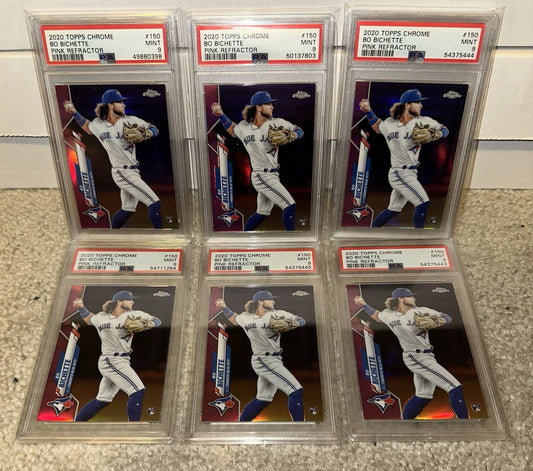 2020 Topps Chrome PINK REFRACTOR Bo Bichette RC #150 PSA 9