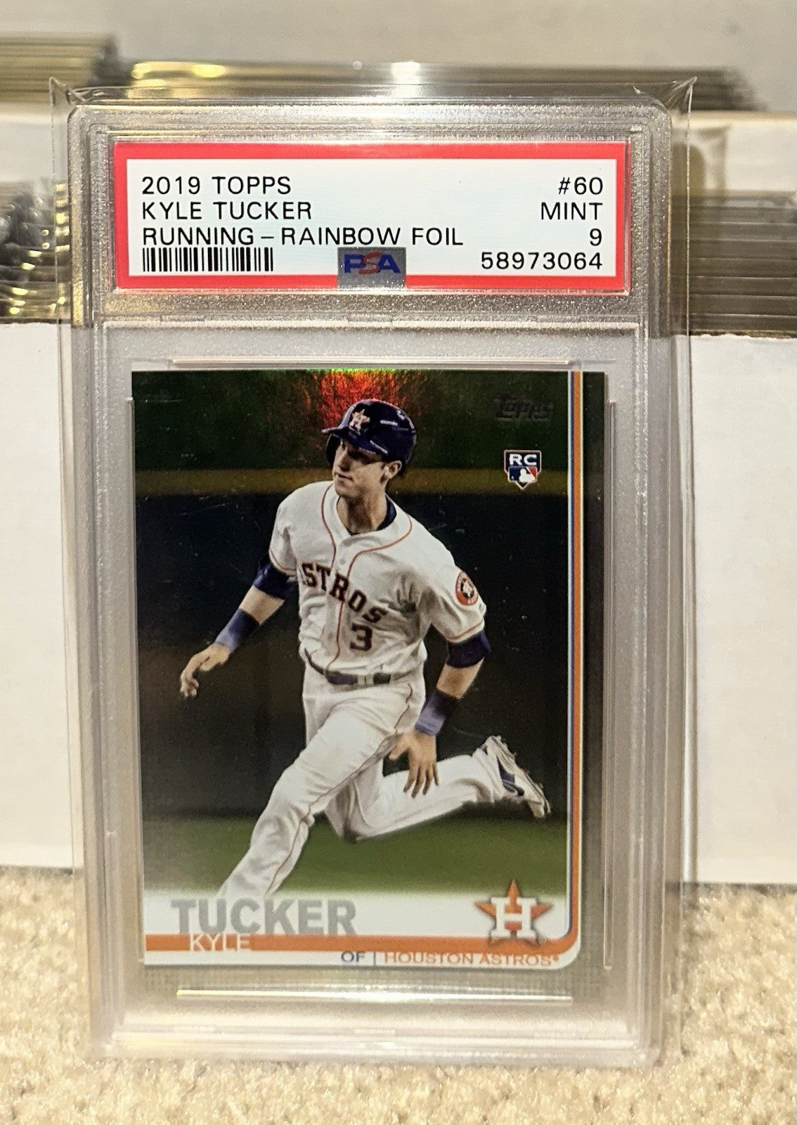 2019 Topps RAINBOW FOIL Kyle Tucker RC #60 PSA 9