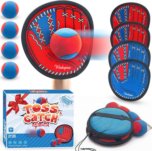 Toss and Catch Ball Game, Kids Toddler Baseball Glove & Catch Ball Toys, Kids Ou
