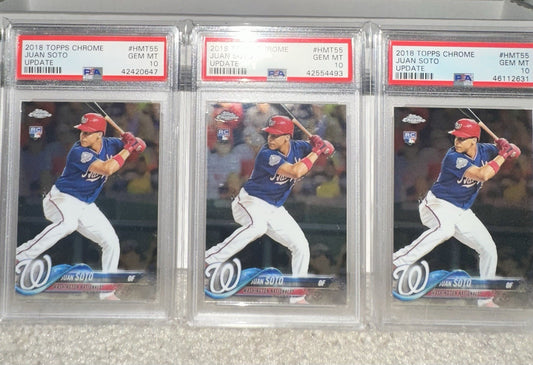 2018 Topps Chrome Juan Soto RC #HMT55 PSA 10