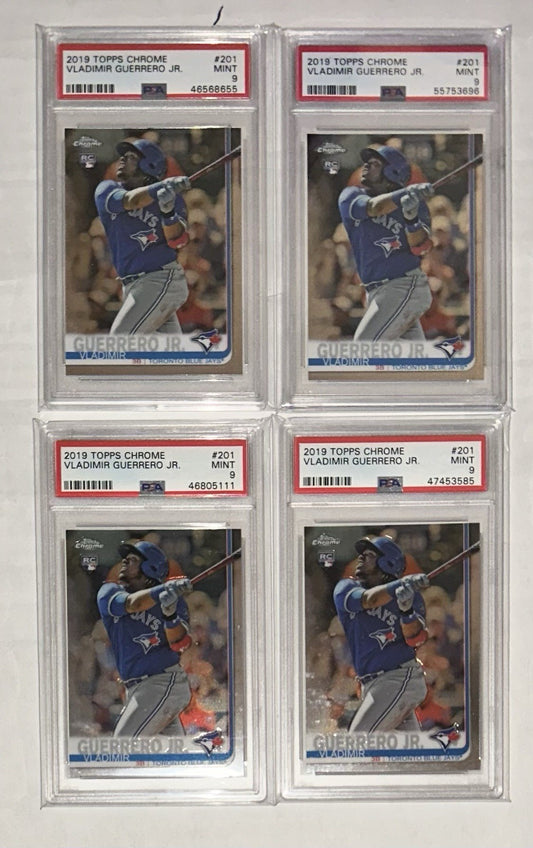 2019 Topps Chrome Vladimir Guerrero #201 RC PSA 9