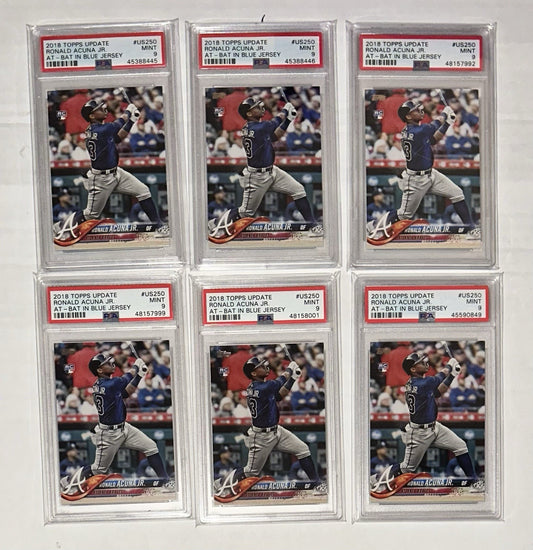 2018 Topps Update Ronald Acuna #US250 RC PSA 9