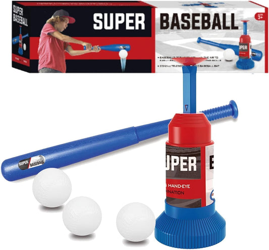 Kids Baseball Pop Up T Ball Set for Kids Includes 3 Balls Games Ages 3-12
