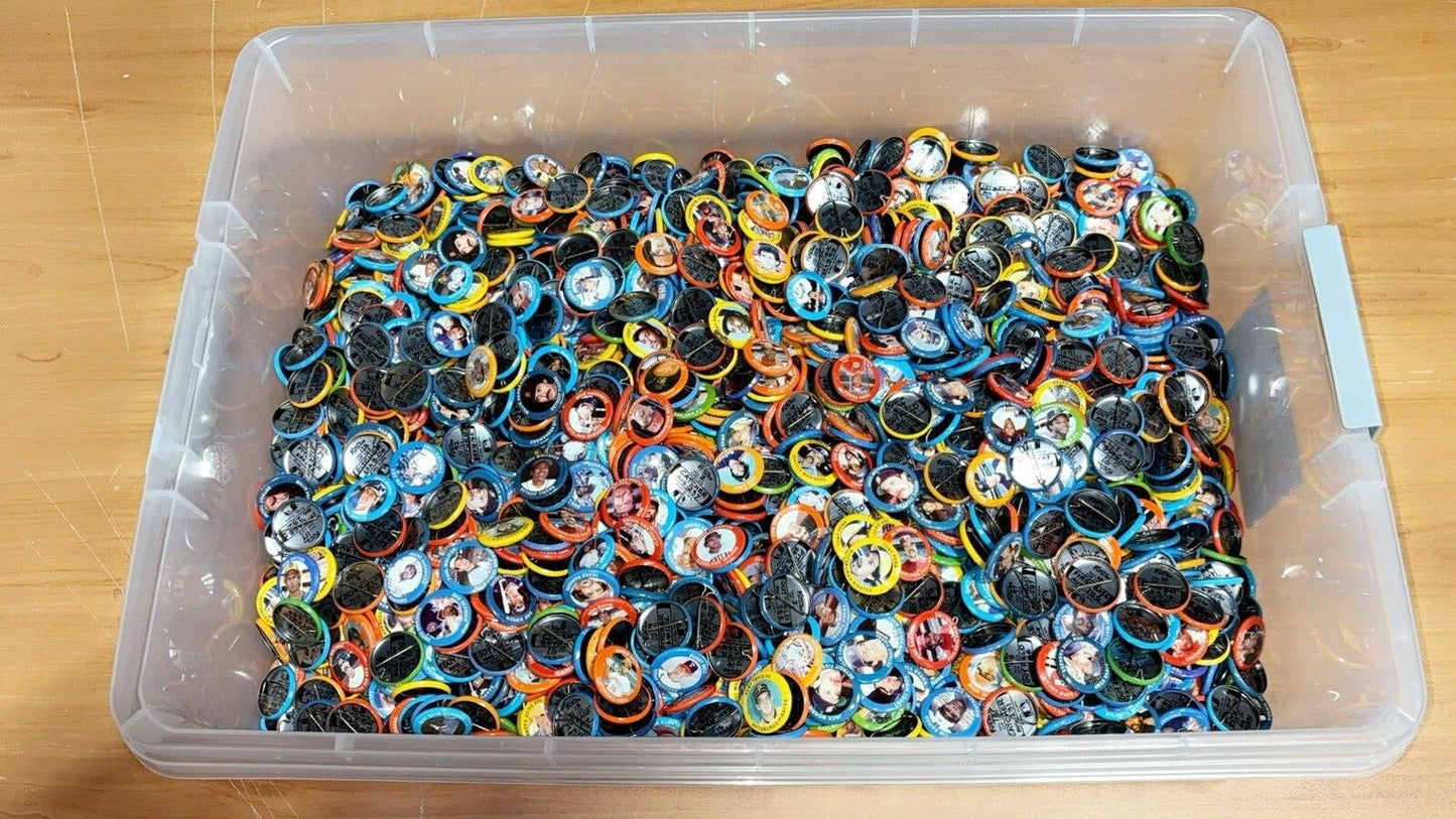 Vintage 1984 Fun Food Baseball Pins Original Bag of 100 Pins (Over 30 in Stock)!
